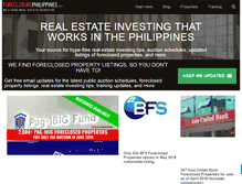 Tablet Screenshot of foreclosurephilippines.com